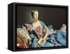 Madame De Pompadour-Francois Boucher-Framed Stretched Canvas