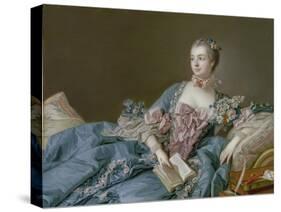 Madame De Pompadour-Francois Boucher-Stretched Canvas