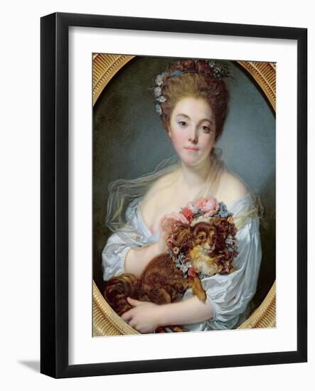 Madame De Porcin, 1774-Jean Baptiste Greuze-Framed Giclee Print