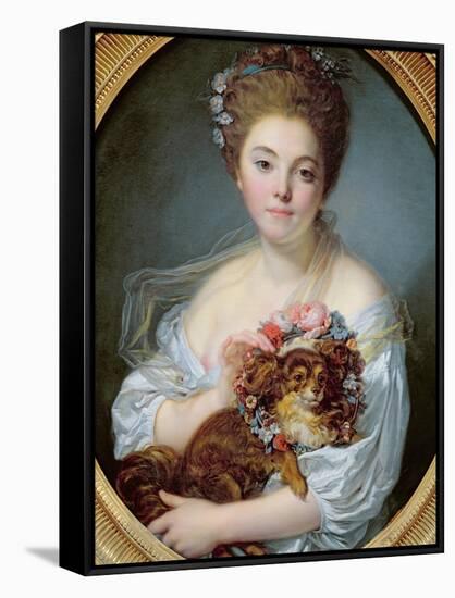 Madame De Porcin, 1774-Jean Baptiste Greuze-Framed Stretched Canvas