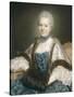 Madame de Rozeville-Maurice Quentin de La Tour-Stretched Canvas