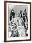 Madame De Saint-Cyr, a Nun, a Novice and Young Girls of the Four Classes (Engraving)-after Chevignard-Framed Premium Giclee Print