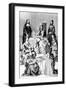 Madame De Saint-Cyr, a Nun, a Novice and Young Girls of the Four Classes (Engraving)-after Chevignard-Framed Giclee Print