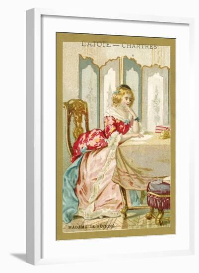 Madame De Sevigne, French Writer-null-Framed Giclee Print