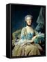 Madame De Sorquainville, 1749-Jean-Baptiste Perronneau-Framed Stretched Canvas