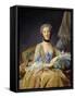 Madame De Sorquainville-Jean-Baptiste Perronneau-Framed Stretched Canvas