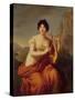 Madame de Stael as Corinne-Firmin Massot-Stretched Canvas