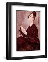 Madame Dedie-Amedeo Modigliani-Framed Premium Giclee Print