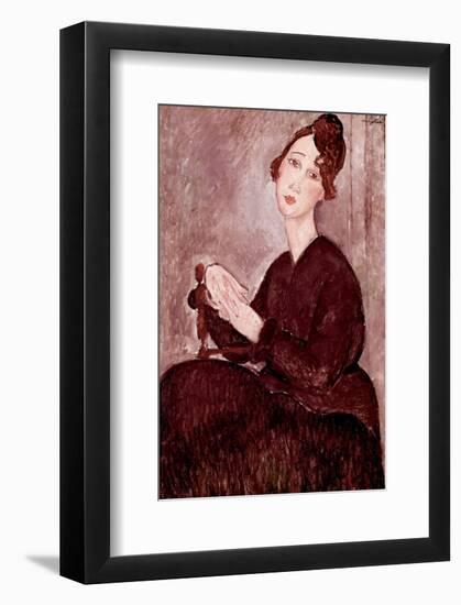 Madame Dedie-Amedeo Modigliani-Framed Premium Giclee Print