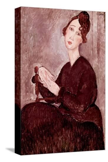 Madame Dedie-Amedeo Modigliani-Stretched Canvas