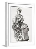 Madame Defarge. Illustration by Harry Furniss for the Charles Dickens Novel a Tale of Two Cities fr-null-Framed Giclee Print