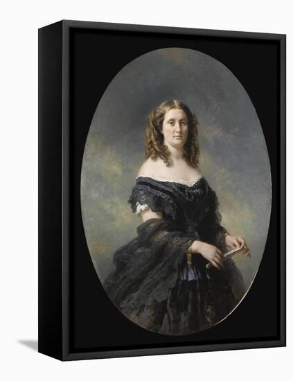 Madame Ducos-Franz Xaver Winterhalter-Framed Stretched Canvas