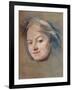 'Madame Favart, c1745-Maurice-quentin De La Tour-Framed Giclee Print