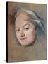 'Madame Favart, c1745-Maurice-quentin De La Tour-Stretched Canvas