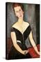 Madame G. Van Muyden, 1917-Amedeo Modigliani-Stretched Canvas