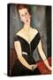 Madame G. Van Muyden, 1917-Amedeo Modigliani-Stretched Canvas