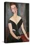 Madame G. van Muyden, 1917-Amedeo Modigliani-Stretched Canvas