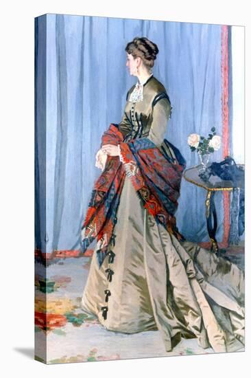 Madame Gaudibert, 1868-Claude Monet-Stretched Canvas