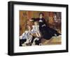 Madame Georges Charpentier and her Children, 1878-Pierre-Auguste Renoir-Framed Giclee Print