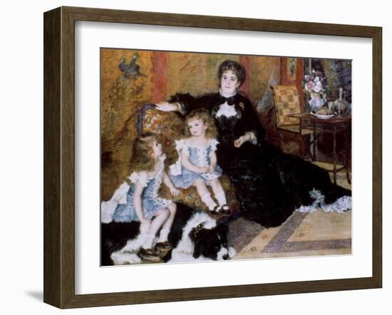 Madame Georges Charpentier and Her Children, 1878-Pierre-Auguste Renoir-Framed Giclee Print