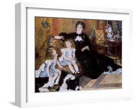 Madame Georges Charpentier and Her Children, 1878-Pierre-Auguste Renoir-Framed Giclee Print