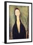 Madame Hanka Zborowska, 1918-Amedeo Modigliani-Framed Giclee Print