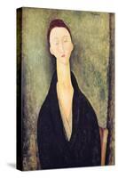 Madame Hanka Zborowska, 1918-Amedeo Modigliani-Stretched Canvas