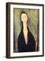 Madame Hanka Zborowska, 1918-Amedeo Modigliani-Framed Giclee Print