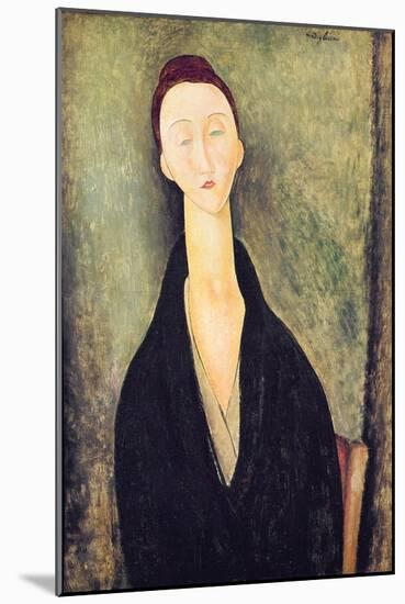 Madame Hanka Zborowska, 1918-Amedeo Modigliani-Mounted Giclee Print