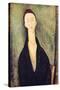 Madame Hanka Zborowska, 1918-Amedeo Modigliani-Stretched Canvas