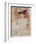 Madame Helleu Au Chapeau-Paul Cesar Helleu-Framed Giclee Print