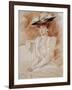 Madame Helleu Au Chapeau-Paul Cesar Helleu-Framed Giclee Print