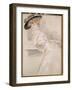 Madame Helleu in a Hat-Paul Cesar Helleu-Framed Giclee Print