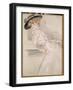 Madame Helleu in a Hat-Paul Cesar Helleu-Framed Giclee Print