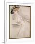 Madame Helleu in a Hat-Paul Cesar Helleu-Framed Giclee Print