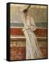 Madame Helleu on the Yacht Etoile-Paul Cesar Helleu-Framed Stretched Canvas