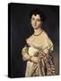 Madame Henri-Philippe-Joseph Panckouke-Jean-Auguste-Dominique Ingres-Stretched Canvas