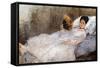 Madame Hubard-Berthe Morisot-Framed Stretched Canvas