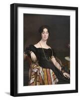 Madame Jacques-Louis Leblanc (Née Françoise Poncelle,-Jean-Auguste-Dominique Ingres-Framed Art Print