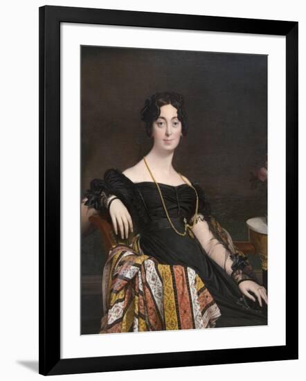 Madame Jacques-Louis Leblanc (Née Françoise Poncelle,-Jean-Auguste-Dominique Ingres-Framed Art Print