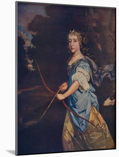 'Madame Jane Kelleway as Diana, 17th century, (1910)-Peter Lely-Mounted Giclee Print