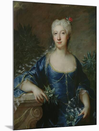 Madame Jean De Julienne, 1722 (Oil on Canvas)-Francois de Troy-Mounted Giclee Print