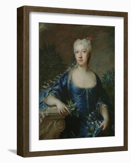 Madame Jean De Julienne, 1722 (Oil on Canvas)-Francois de Troy-Framed Giclee Print