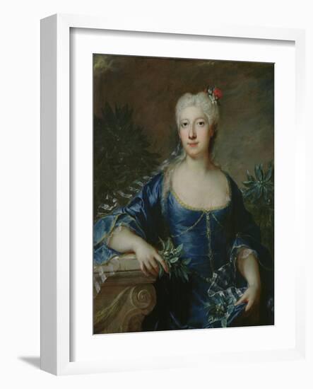 Madame Jean De Julienne, 1722 (Oil on Canvas)-Francois de Troy-Framed Giclee Print