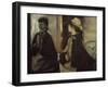 Madame Jeantaud in the Mirror-Edgar Degas-Framed Giclee Print