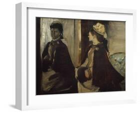 Madame Jeantaud in the Mirror-Edgar Degas-Framed Giclee Print