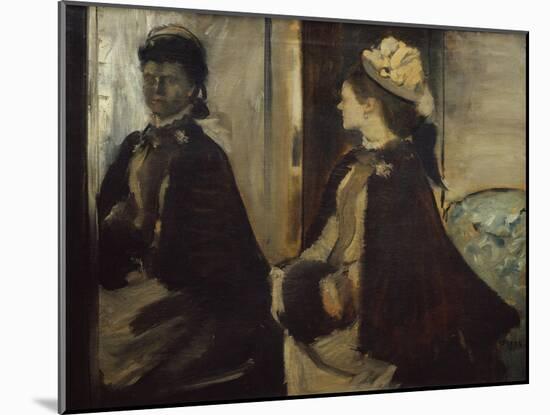 Madame Jeantaud in the Mirror-Edgar Degas-Mounted Giclee Print