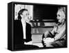 Madame Joliot-Curie and Albert Einstein-null-Framed Stretched Canvas