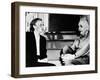 Madame Joliot-Curie and Albert Einstein-null-Framed Photo