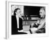 Madame Joliot-Curie and Albert Einstein-null-Framed Photo